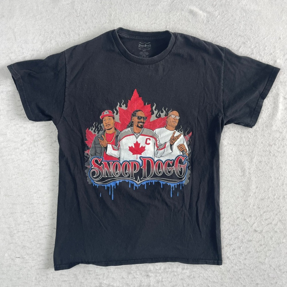 Dogg Supply Snoop Dogg Cali To Canada T-Shirt‎ Mens Medium Black Rap Tee Concert